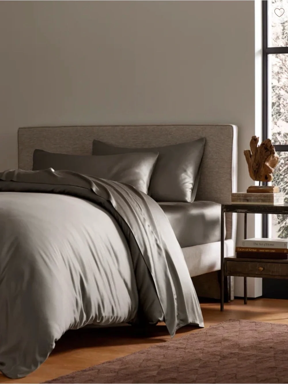 Cozy Earth Bamboo Duvet Cover - Charcoal - King/California King
